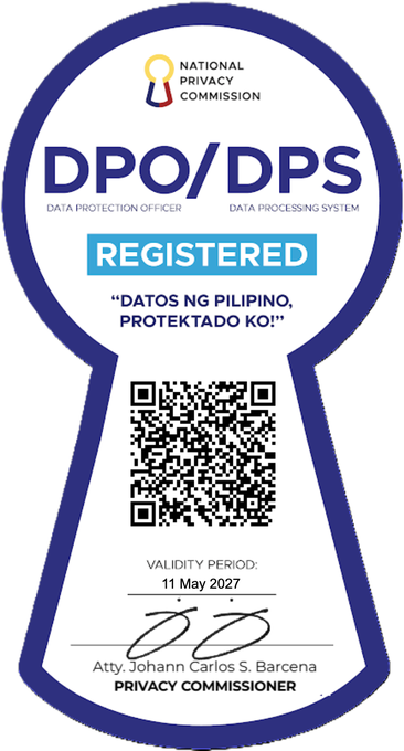 National Privacy Commission DPO/DPS Registered seal